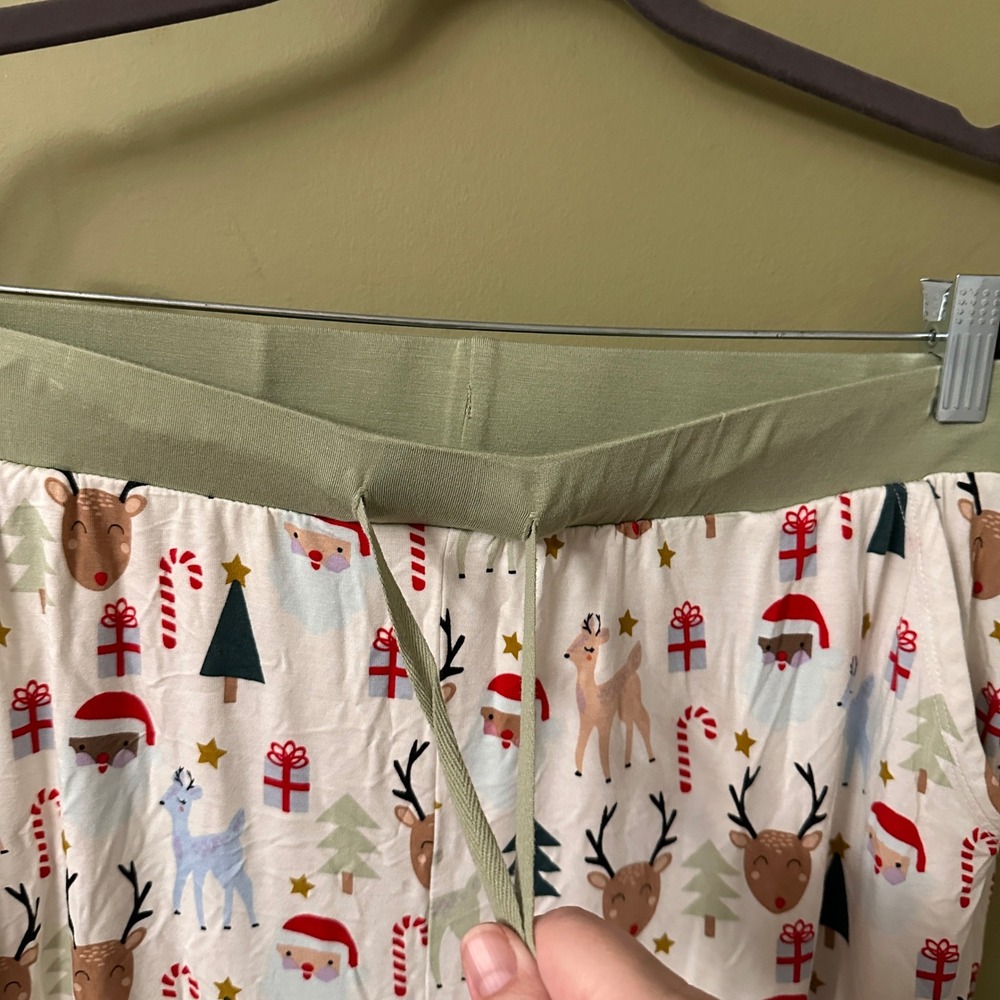 Emerson and Friends Christmas Reindeer Bamboo Pajamas Set Womens L - Picture 9 of 10